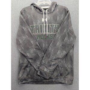 Trinity Rocks Hoodie Mens Medium Gray Green Football Under Armour Sweatshirt